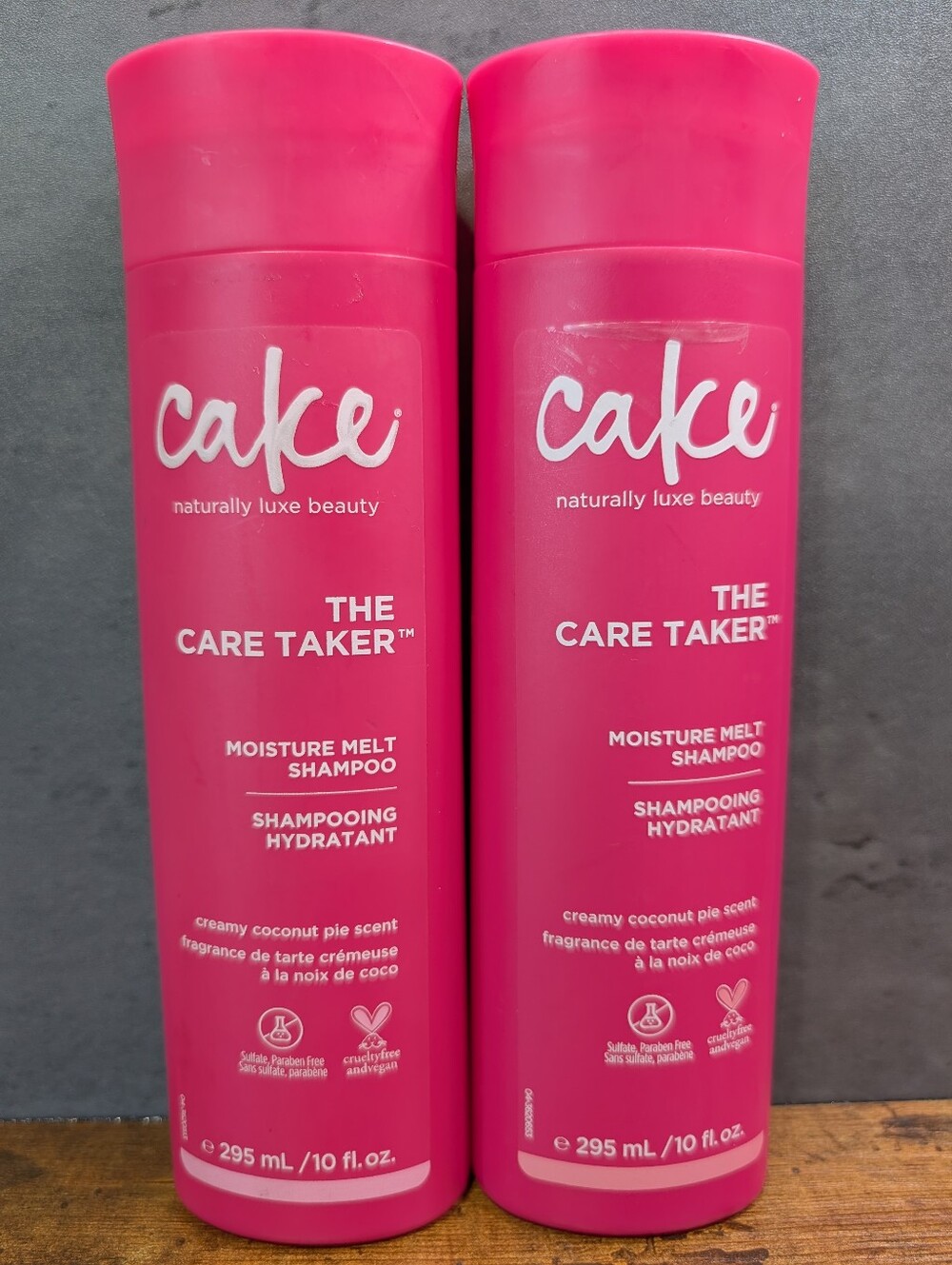 Cake The Care Taker Moisture Melt Shampoo Creamy Coconut Pie 10 oz 2-Pack